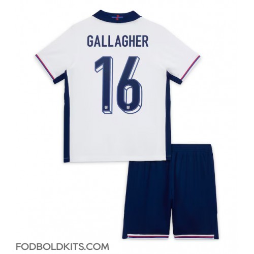 England Conor Gallagher #16 Hjemmebanesæt Børn EM 2024 Kortærmet (+ Korte bukser)